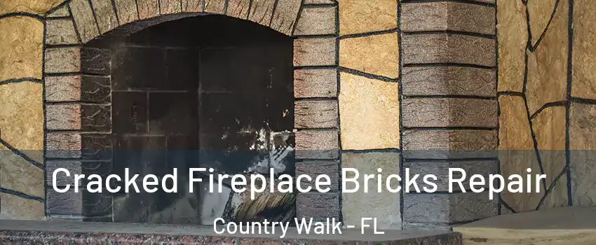  Cracked Fireplace Bricks Repair Country Walk - FL