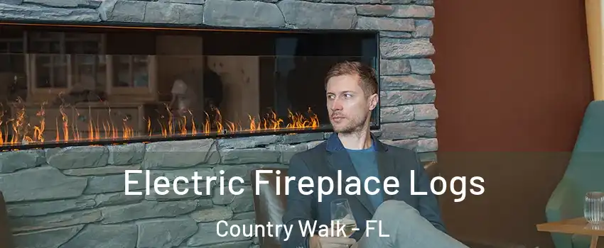  Electric Fireplace Logs Country Walk - FL